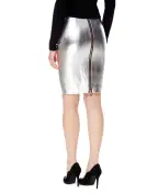 Balmain Кожаная юбка - Артикул: WF0LC000L181