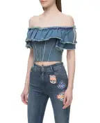 Dolce&Gabbana Джинсовый топ - Артикул: F73G3D-G897L