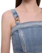 Balmain Джинсовый топ - Артикул: TF10006D008
