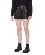 Balmain Кожаные шорты - Артикул: WF1QA010L158