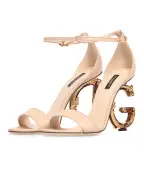 Dolce&Gabbana Шкіряні босоніжки Baroque DG - Артикул: CR0739-AV967