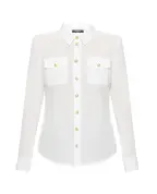 Balmain Шелковая блуза - Артикул: AF1HS050SB66