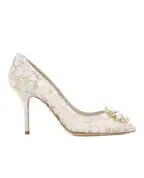 Dolce&Gabbana Кружевные лодочки Rainbow Lace - Артикул: CD0101-AL198