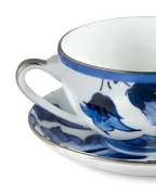 Dolce&Gabbana Чайна чашка з блюдцем з порцеляни - Артикул: TC0102-TCA38