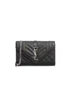 Saint Laurent Кожаная сумка Envelope Small - Артикул: 600195-BOW92