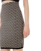 Balmain Шерстяная юбка - Артикул: XF1LC001KB02