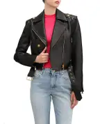 Balmain Кожаная косуха - Артикул: DF1TD205LC62