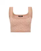 Balmain Вовняний топ - Артикул: XF1AA035KB02-s