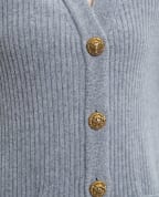 Balmain Кардиган из кашемира и шерсти - Артикул: FF0KO003KJ17