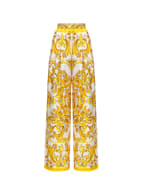 Dolce&Gabbana Шелковые штаны палаццо - Артикул: FTC63T-HI1BE