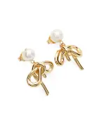 Completedworks Сережки з перлів та переробленого золота з позолотою - Артикул: P203