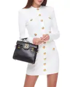 Balmain  Шкіряна сумка B-Buzz 23 - Артикул: DN1DB526LAVE