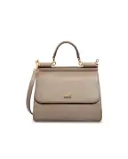 Dolce&Gabbana Кожаная сумка Sicily Large - Артикул: BB6002-A1001