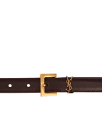Saint Laurent Шкіряний ремінь Monogram narrow - Артикул: 554465-BOO0W