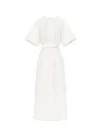 Yves Salomon Сукня зі шкіряними деталями - Артикул: 26EYR03740COAP