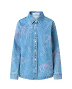 Mach&Mach Рубашка Crystal Ribbon	 - Артикул: PF25-CC401-DEN-BLU