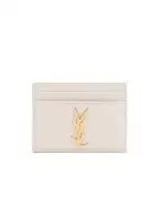 Saint Laurent Кожаная визитница - Артикул: 423291-BOW01