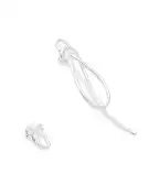 Completedworks Серьги из переработанного серебра - Артикул: V001-silver