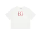 Dolce&Gabbana Дитяча футболка з принтом логотипу DG - Артикул: L5JTNL-G7PVF-S