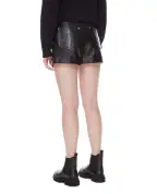 Balmain Кожаные шорты - Артикул: WF1QA010L158