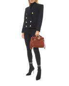 Balmain Сумка B-Buzz із замші - Артикул: FN0DB526LCRA