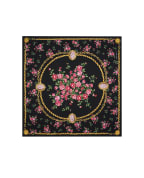 Dolce&Gabbana Шовкова хустка з квітковим принтом - Артикул: FN090R-GDDLM