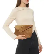 Saint Laurent Клатч Cassandre Large - Артикул: 769307-1U80W