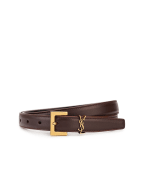 Saint Laurent Шкіряний ремінь Monogram narrow - Артикул: 554465-BOO0W