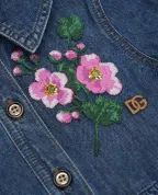 Dolce&Gabbana Дитяча джинсова сукня з вишивкою - Артикул: L54DJ9-LDD37-S