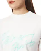 Balmain Футболка укороченная с логотипом - Артикул: GF1EE145BD41