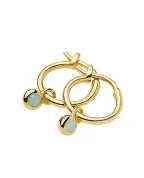 Missoma Серьги-кольца с миниатюрными подвесками - Артикул: BSH-G-E2-MAQ