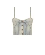 Saint Laurent Джинсовый топ - Артикул: 695163-Y996D