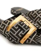 Balmain Сандалии Anthem с жаккардовой монограммой - Артикул: GN1UP158TJBM