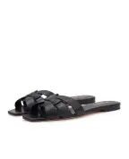 Saint Laurent Кожаные мюли Tribute - Артикул: 571952-BDA00