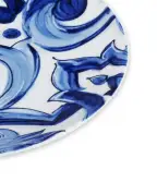 Dolce&Gabbana Набір із двох десертних тарілок з порцеляни - Артикул: TC0S03-TCA36