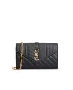 Saint Laurent Кожаная сумка Envelope Chain Wallet - Артикул: 620280-BOW91