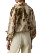 Ralph Lauren Collection Блузка из шелка с принтом Karen Diary - Артикул: 290P00352001