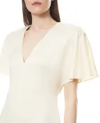 Stella McCartney Сукня атласна міді - Артикул: 6A06573FU302