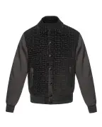 Balmain Бархатная куртка-бомбер - Артикул: GH1TFA73MI21