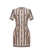 Balmain Твидовое платье - Артикул: XF1R7050XB30