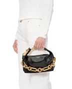 Balmain Кожаная мини-сумка Sync - Артикул: FN1AD001LBFO