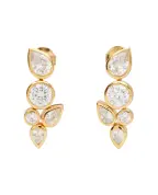 Completedworks Сережки з переробленого золота з цирконієм і позолотою - Артикул: Z04