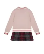 Dolce&Gabbana Дитяча сукня з футера в клітину таран - Артикул: L5JDAK-G7PHB-B
