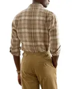 Ralph Lauren Purple Label Рубашка из льна и хлопка - Артикул: 790977158001