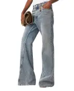 Stella McCartney Джинсы-клеш с винтажной обработкой - Артикул: 6D04623SQH51