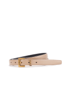 Saint Laurent Кожаный ремень Monogram narrow - Артикул: 554465-BOO0W