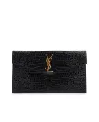Saint Laurent Кожаный клатч Uptown - Артикул: 565739-DND0J