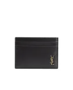 Saint Laurent Кожаная визитница - Артикул: 607603-02G0W