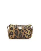 Dolce&Gabbana Дитяча сумка з телячої шкіри з леопардовим принтом - Артикул: EB0268-A0239