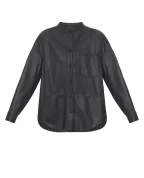 Yves Salomon Рубашка из телячьей кожи - Артикул: 26EYH20177APAR